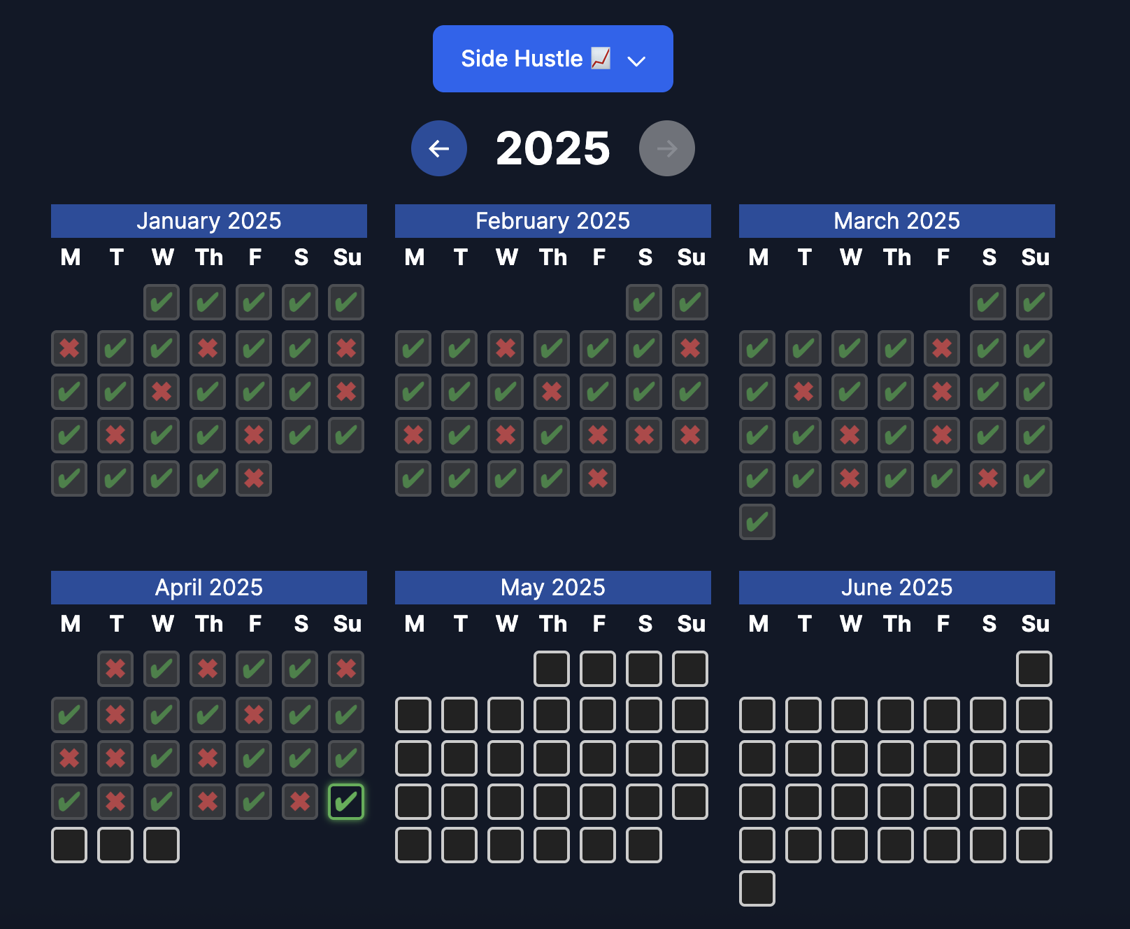 History section screenshot